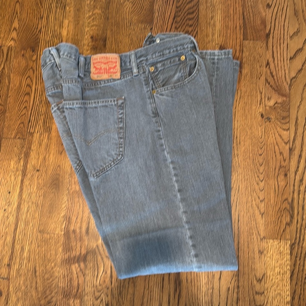 Levi’s 501 Button Down 40x32 Light Grey Wash